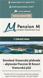 Mobile Screenshot of penzion-m.cz